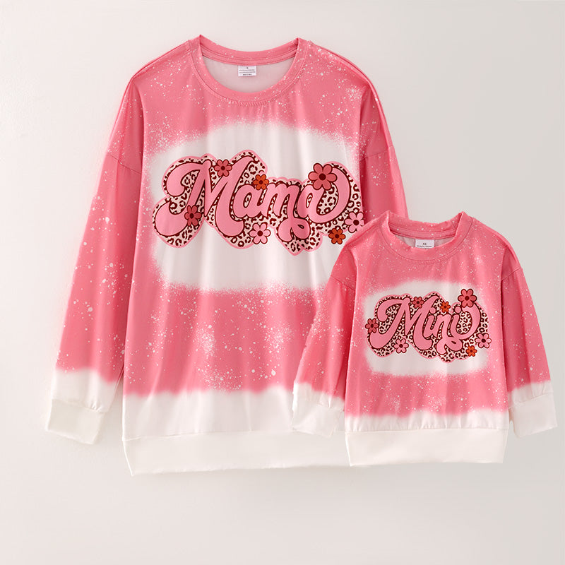 （In Stock G22-1-2 G22-3-2）Mommy and Me Valentine's Day Print Top