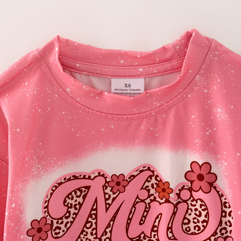 （In Stock G22-1-2 G22-3-2）Mommy and Me Valentine's Day Print Top