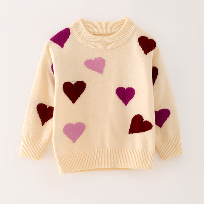 （In Stock L15-3-3 L18-3-2）Mommy and Me Valentine's Day Love Sweater