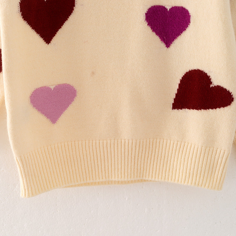 （In Stock L15-3-3 L18-3-2）Mommy and Me Valentine's Day Love Sweater