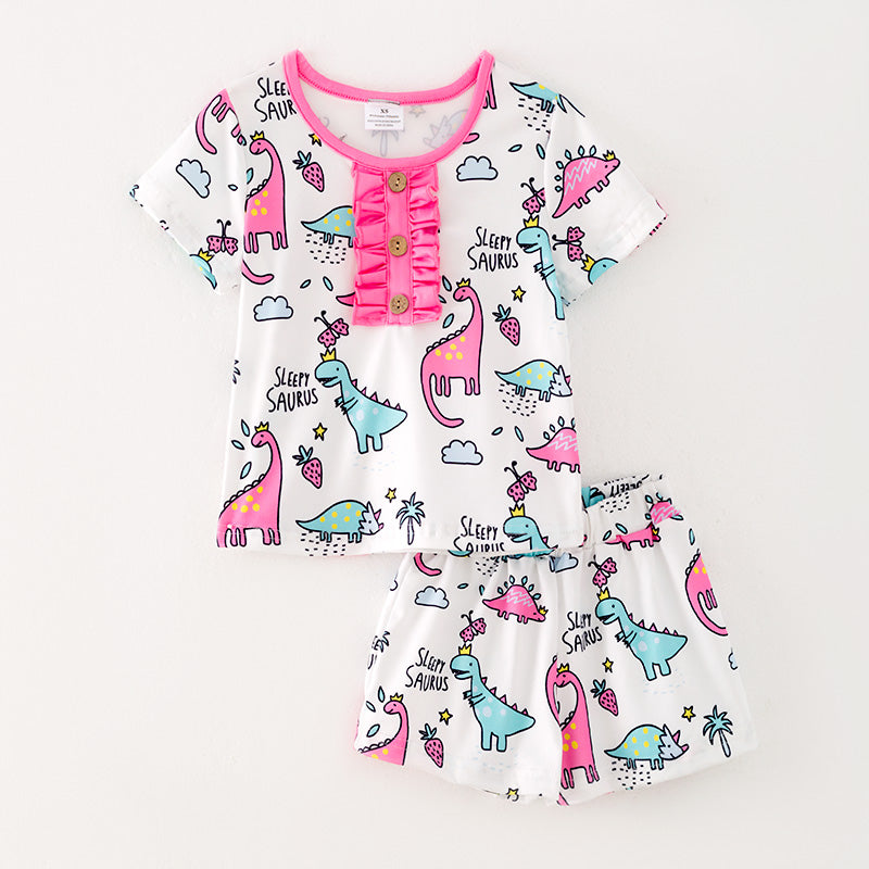 Kids Summer Cute Unicorn Print Pajamas