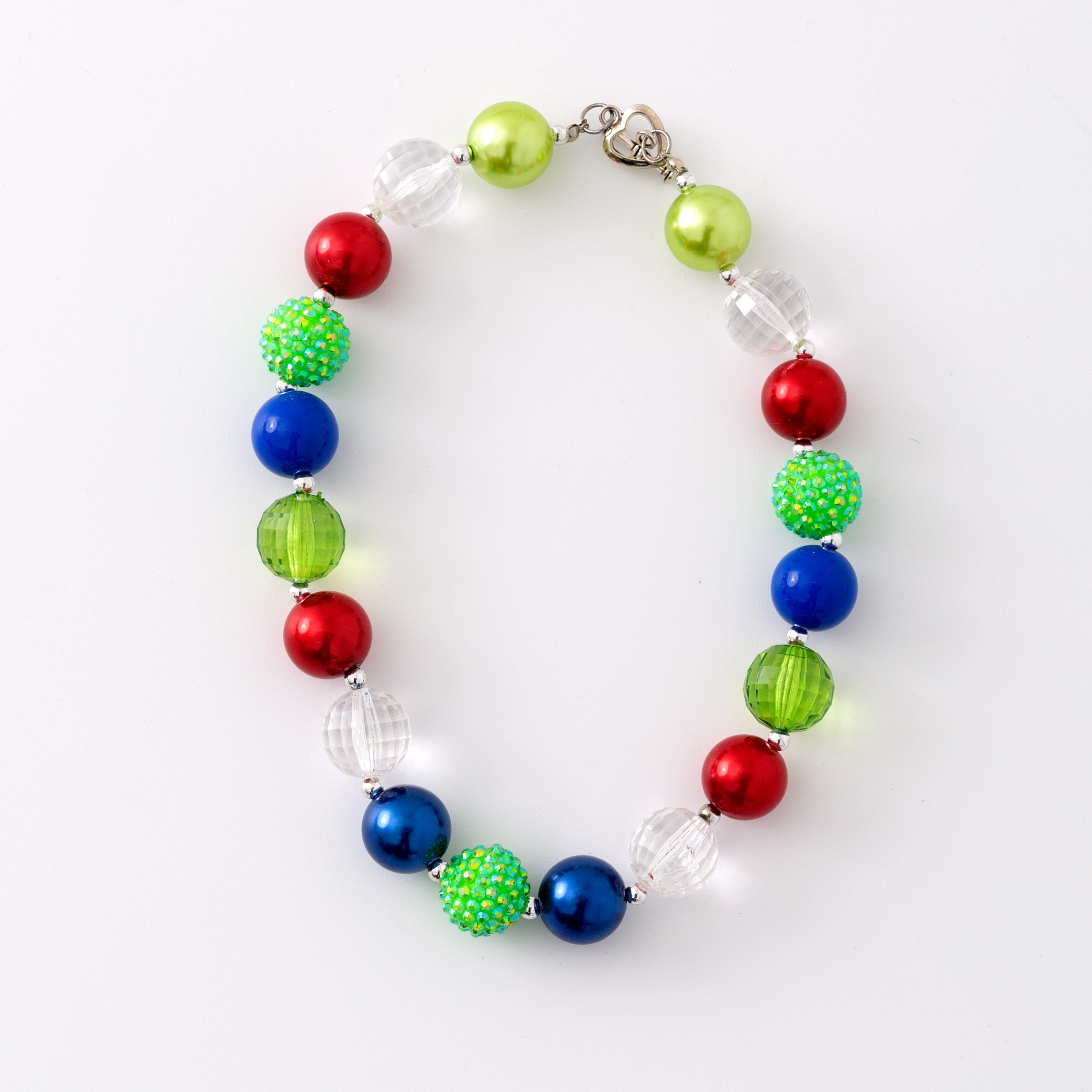 （In Stock G11）Girls Rhinestone Beaded Necklace