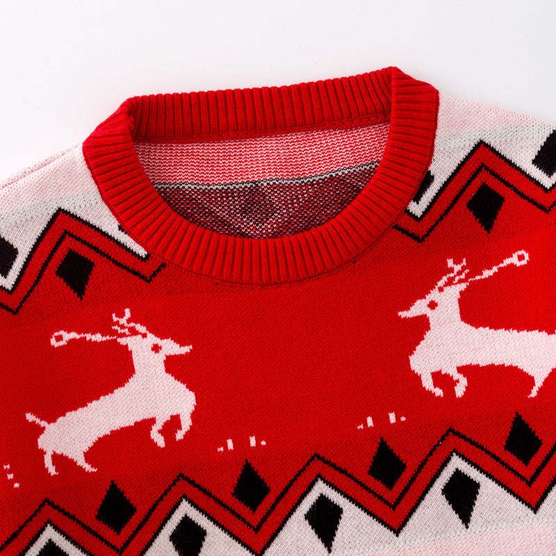 （In Stock L19-4-1）Adults Christmas Fair Isle Sweater