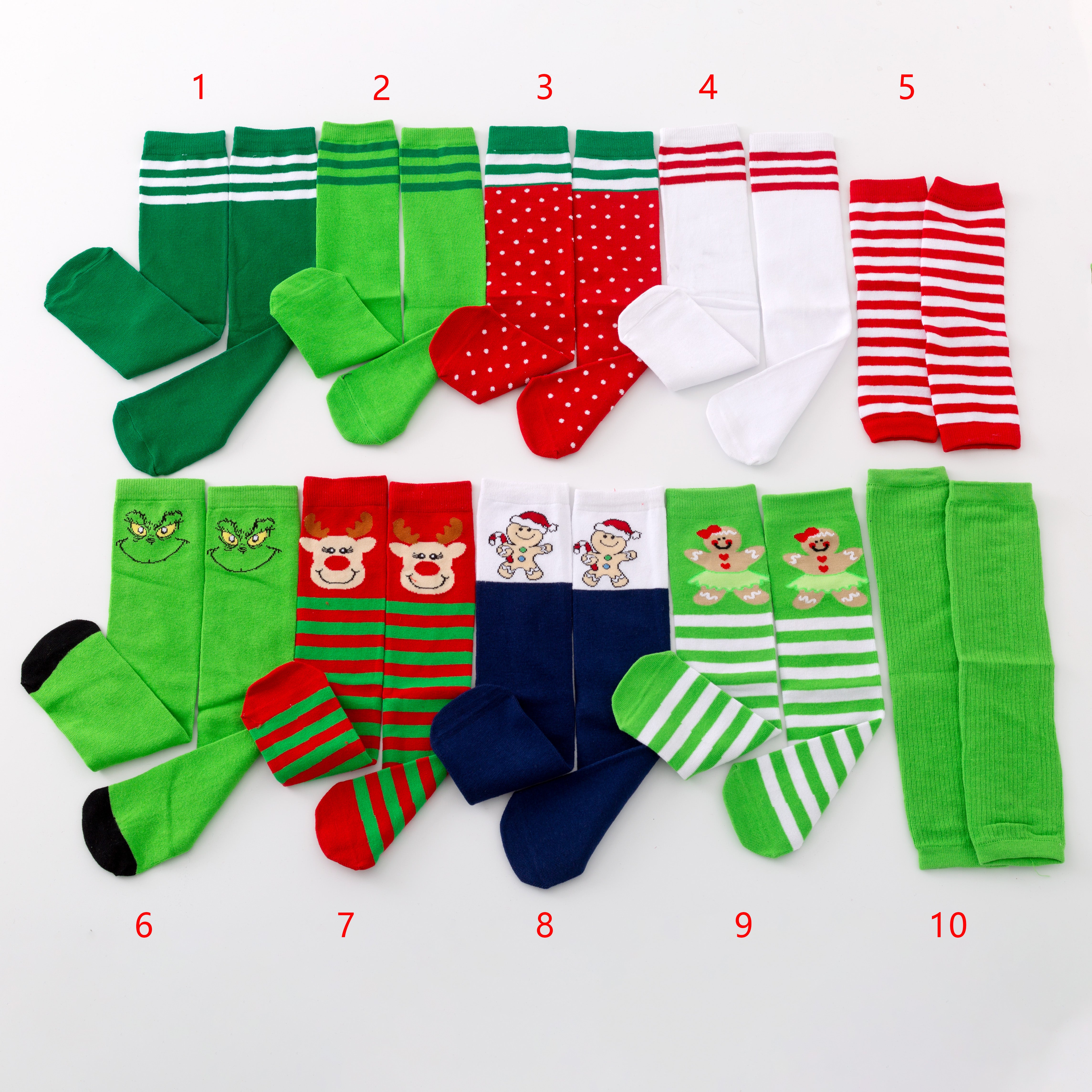 （In Stock）Kids Striped Printed Socks 11.28-3