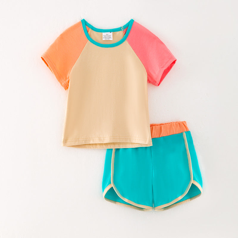 （In Stock L10-04-02）Girls Assorted Colors Sports Set