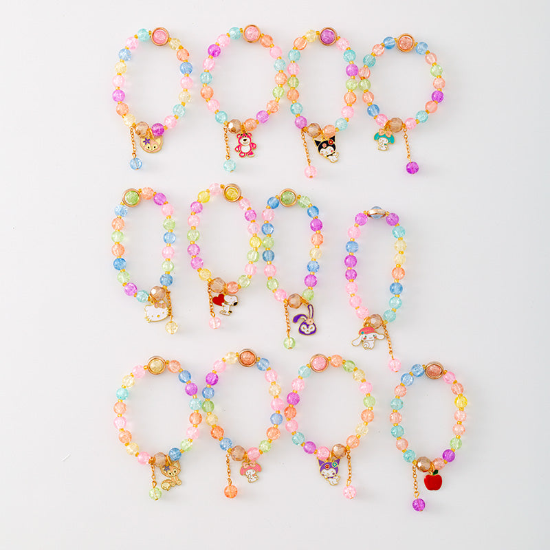 （Pre Order）Girls Cartoon Hanging Jewel Bracelet