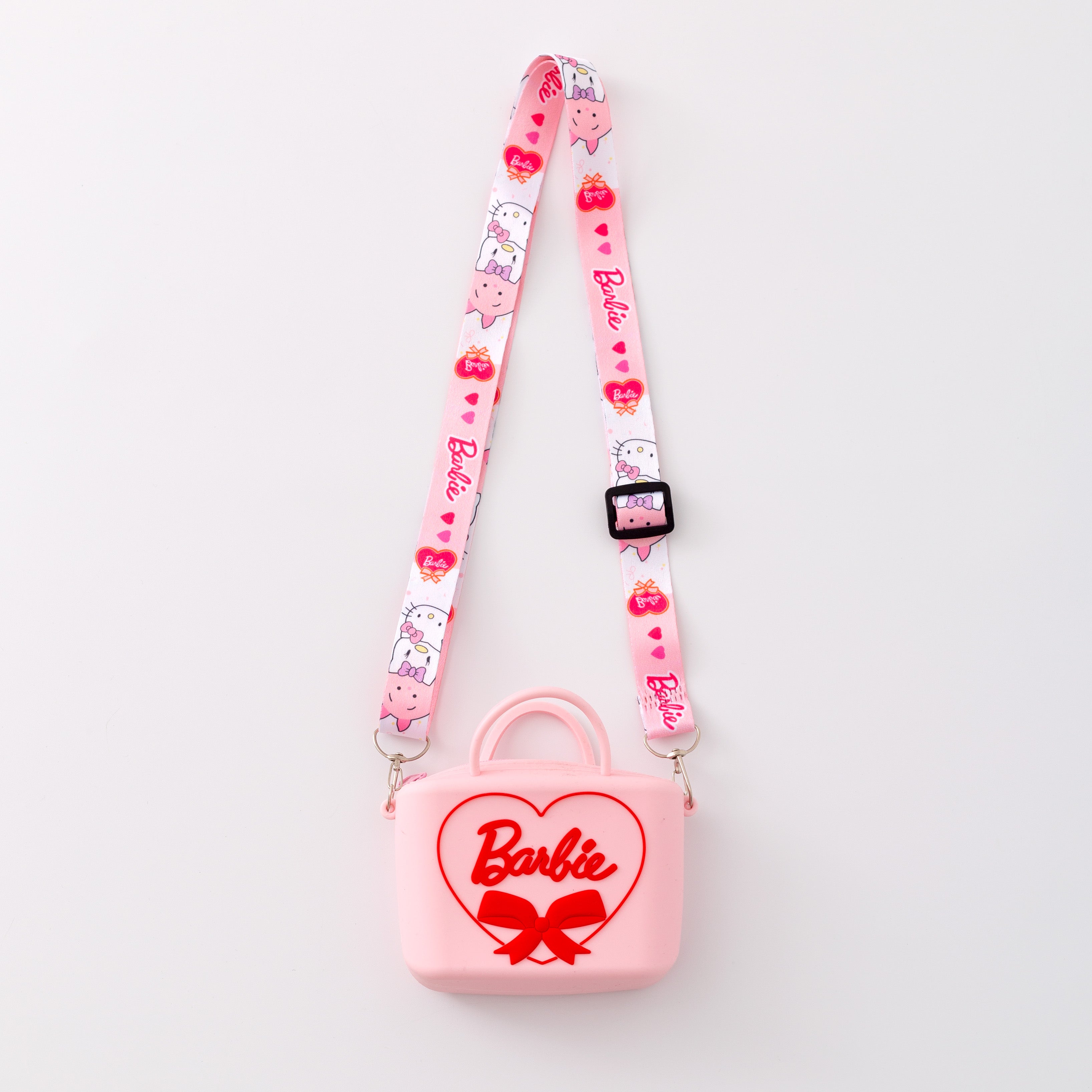 （In Stock）Girls Silicone Pink Hand-held Cross-span Bag