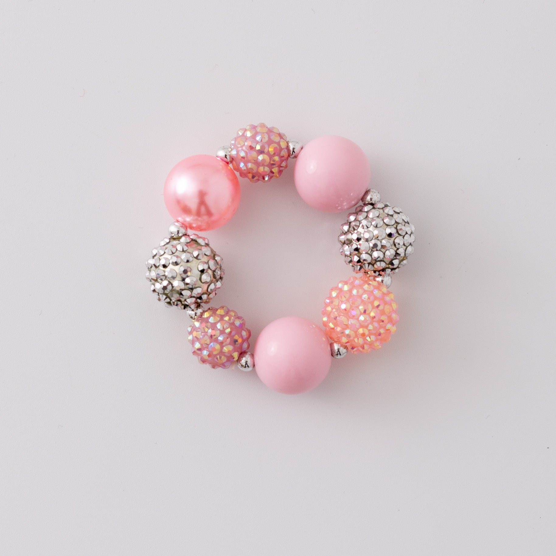 （In Stock G11）Girls Rhinestone Beaded Bracelet