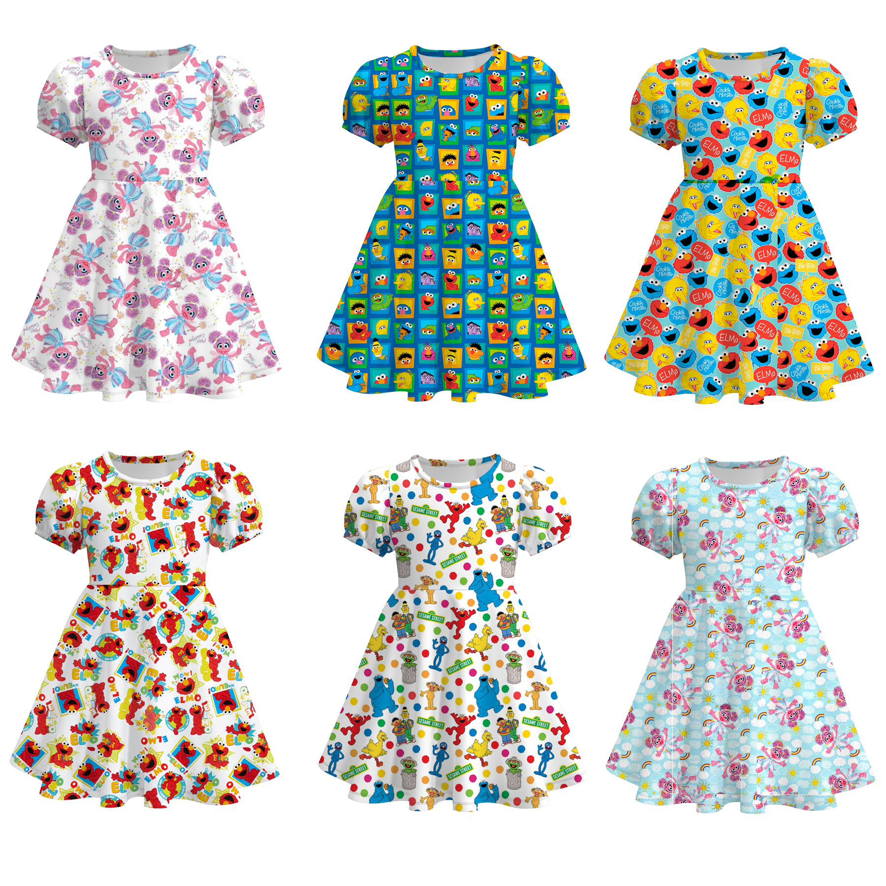 （Pre Order）Girls Cute Cartoon Print Dress