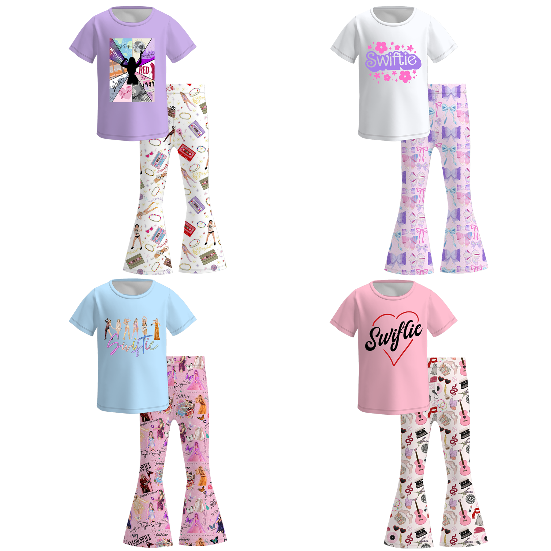 （Pre Order）Girls TS Print Outfit Set