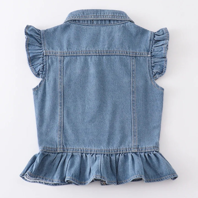 （In Stock E19-02-02）Blue Denim Girl Vest