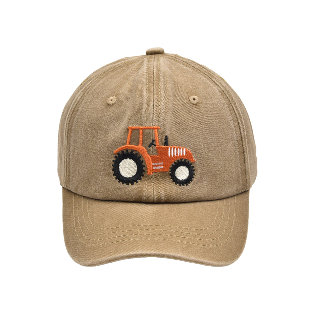 （Pre Order）Kid's Tractor Embroidered Baseball Cap