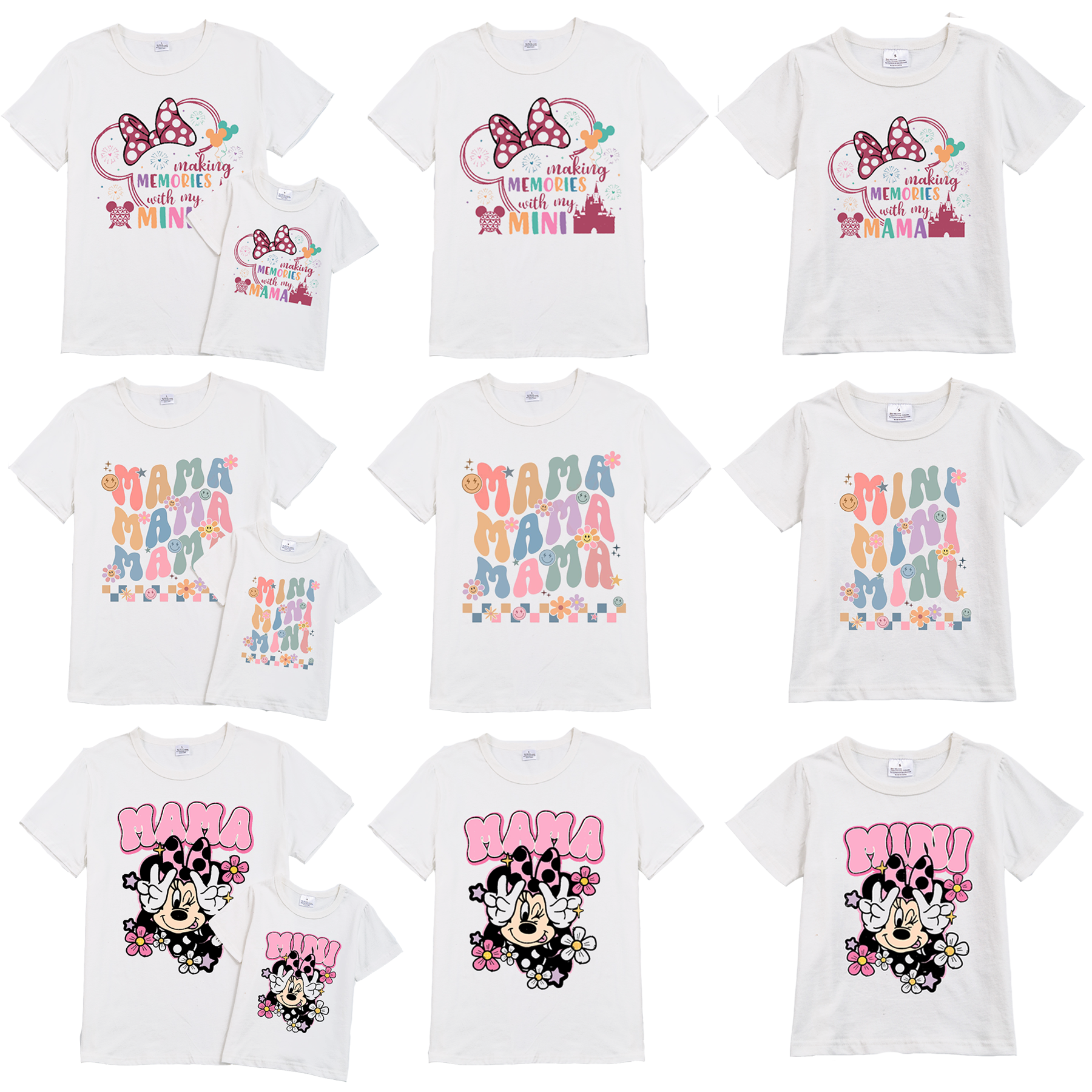 (Pre Order)Exclusived Mommy and Me Micky Cotton T-Shirts