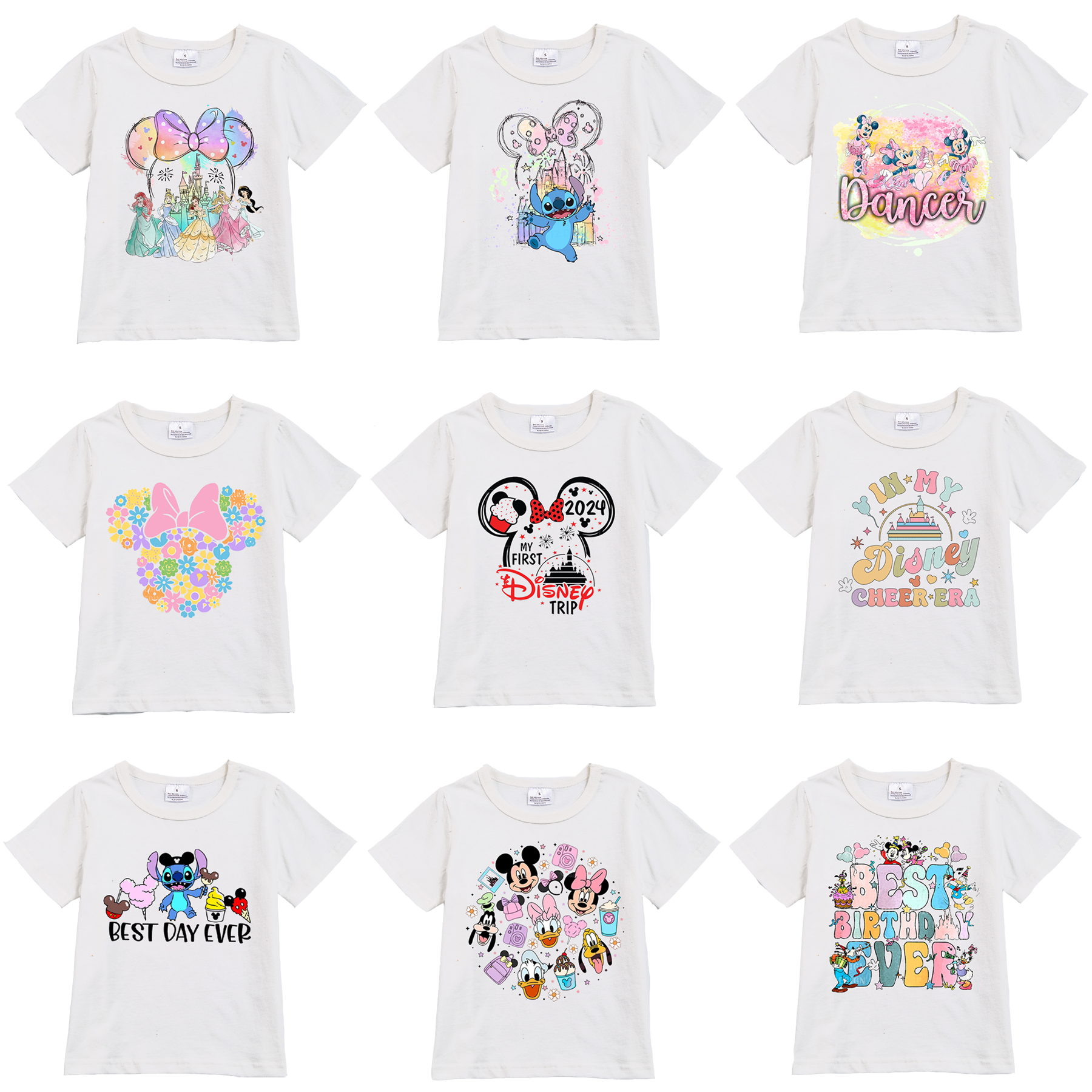 (Pre Order)Exclusived Summer Girls' Micky Cotton T-Shirts