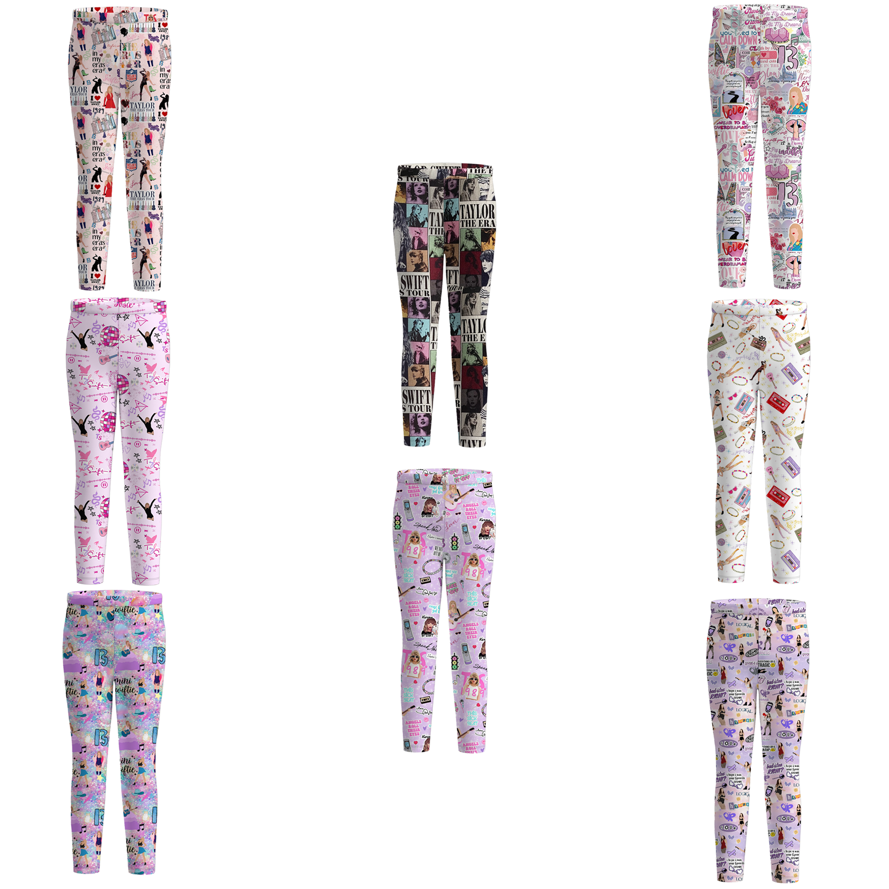 （Pre Order）Girls TS Print Leggings