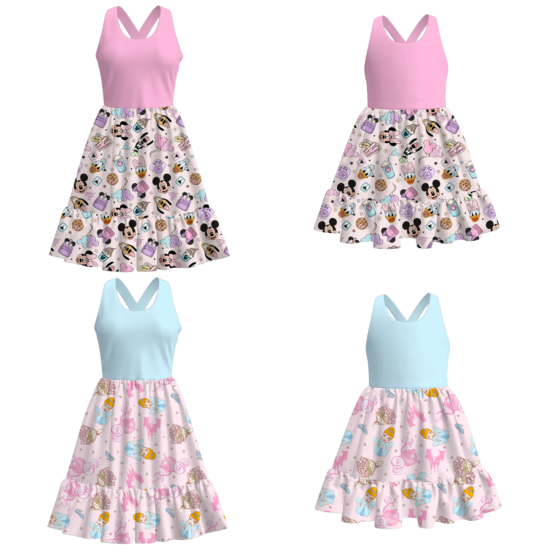 （Pre Order）Mommy and Me Spring＆Summer Princess Print Dress