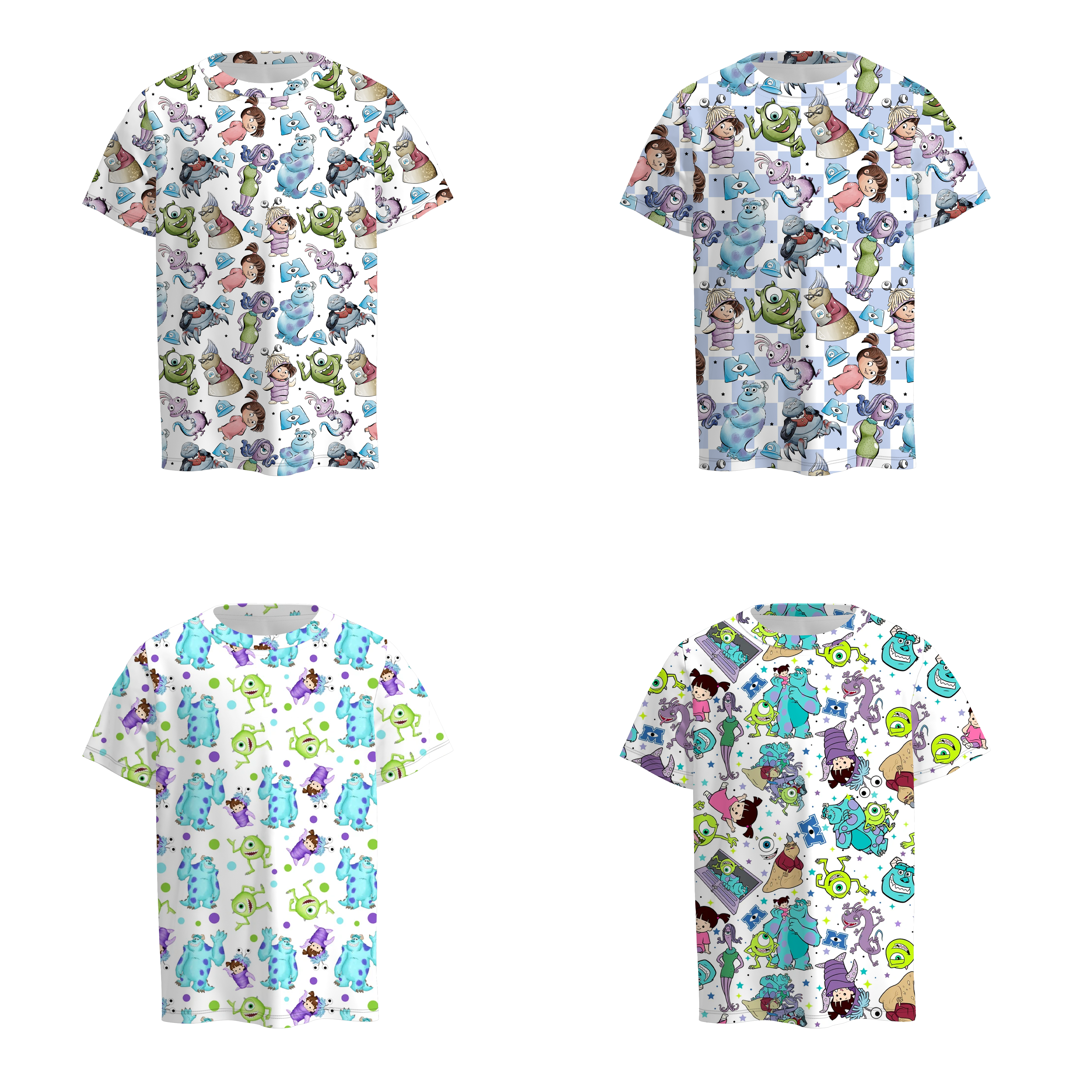 （Pre Order）Boys Spring and Summer Monster Print Top