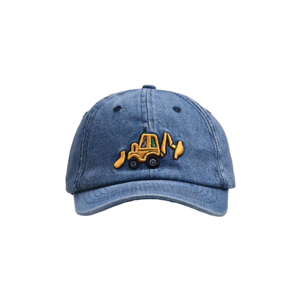 （Pre Order）Kid's Bulldozer Embroidered Baseball Cap