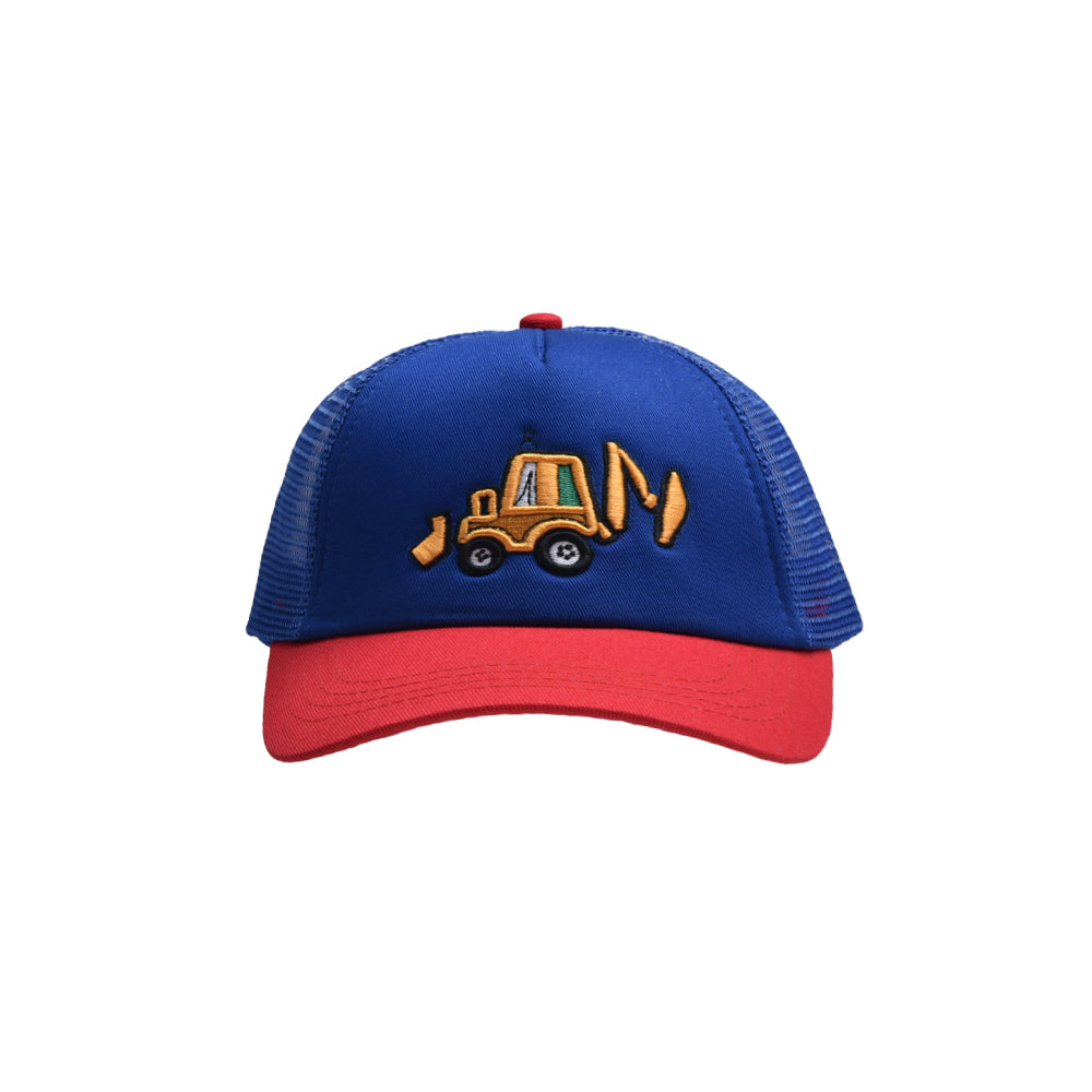 （Pre Order）Kid's Bulldozer Embroidered Mesh Baseball Cap