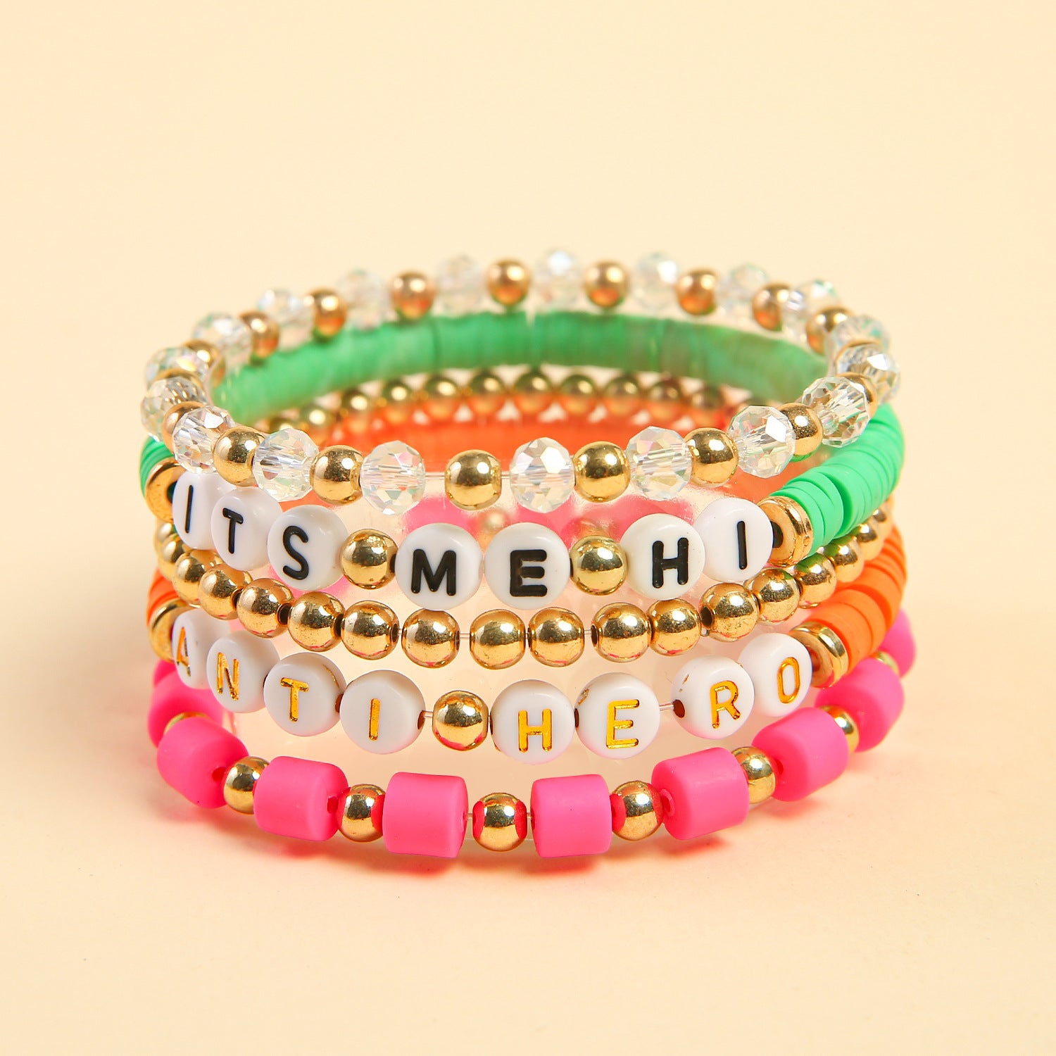 （Pre Order）TS Seed Beads Polymer Clay Bracelet Set