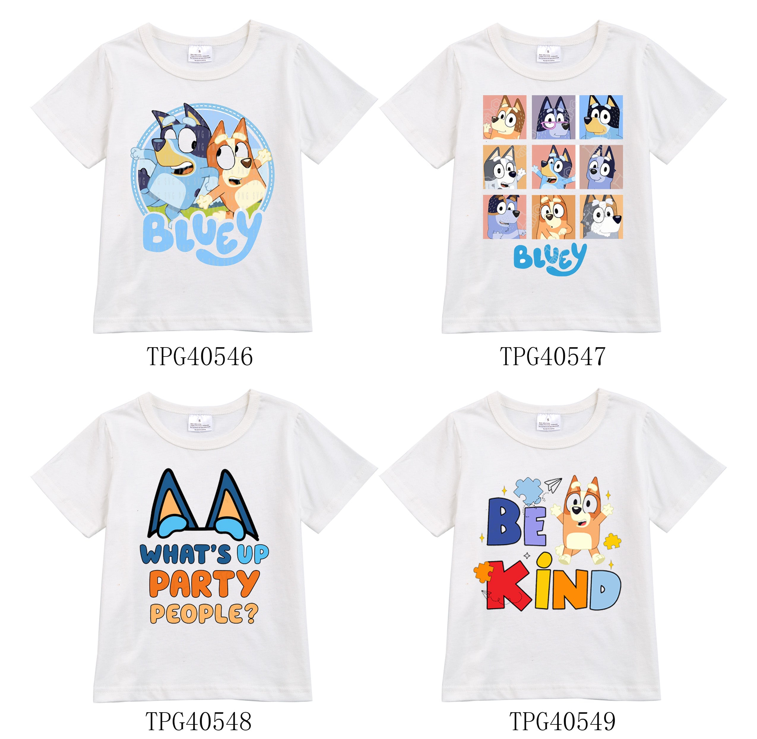 (Pre Order)Exclusived Summer Girls' Cartoon Printed Cotton T-Shirts