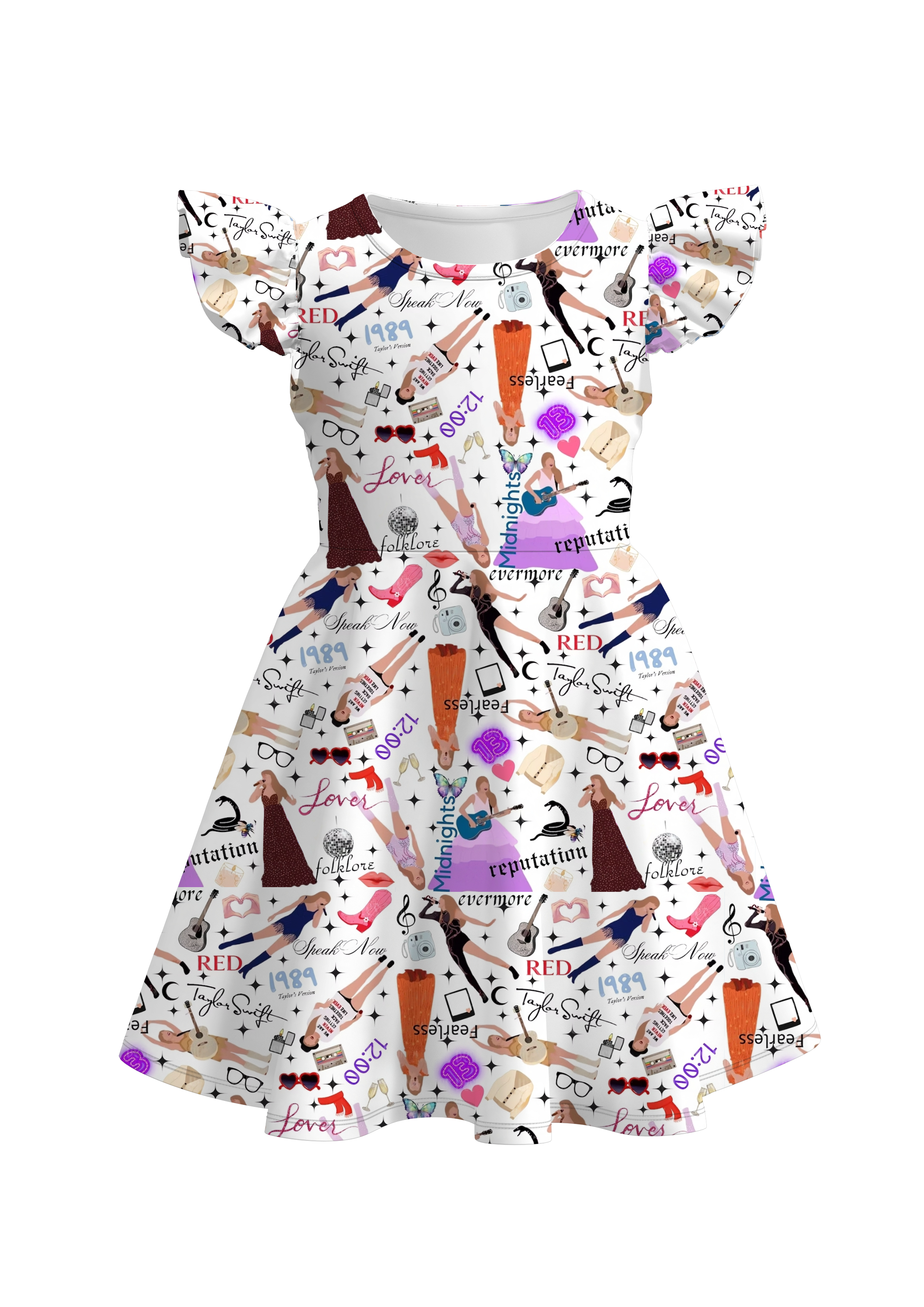 （Pre Order）girls TS flying sleeves dress