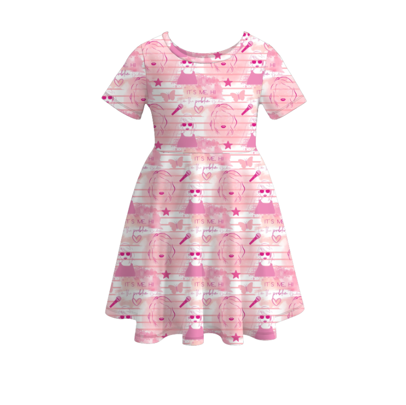 （Pre Order）girls TS print twirl dress