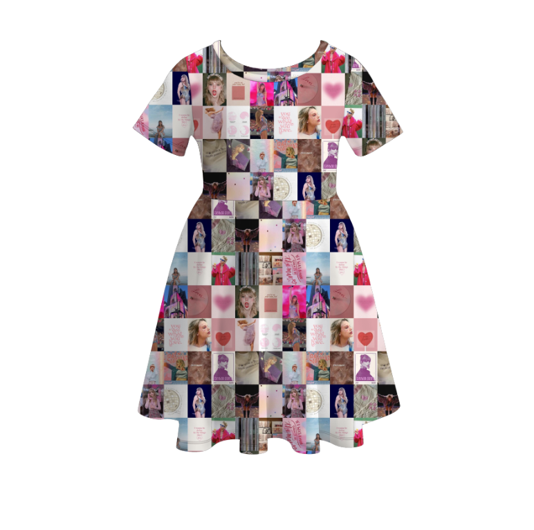 （Pre Order）girls TS print twirl dress