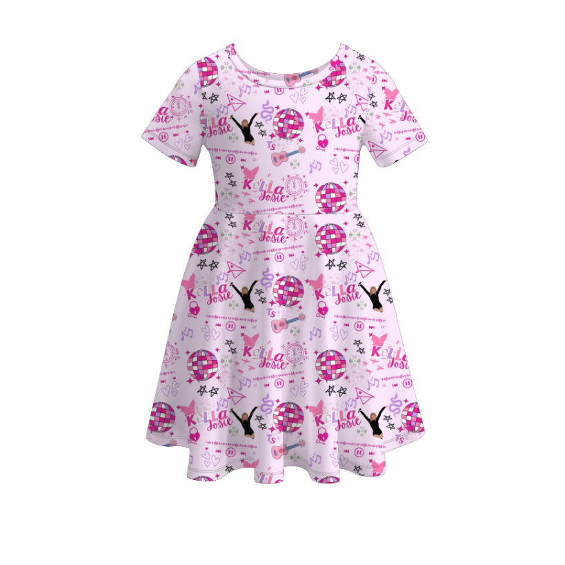 （Pre Order）girls TS print twirl dress