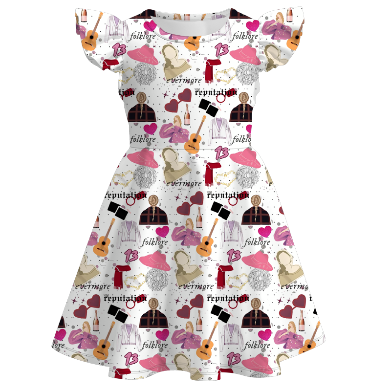 （Pre Order）girls TS flying sleeves dress