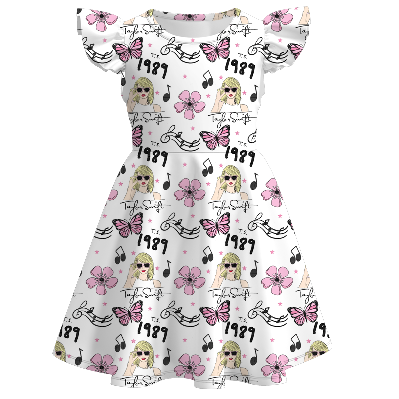 （Pre Order）girls TS flying sleeves dress