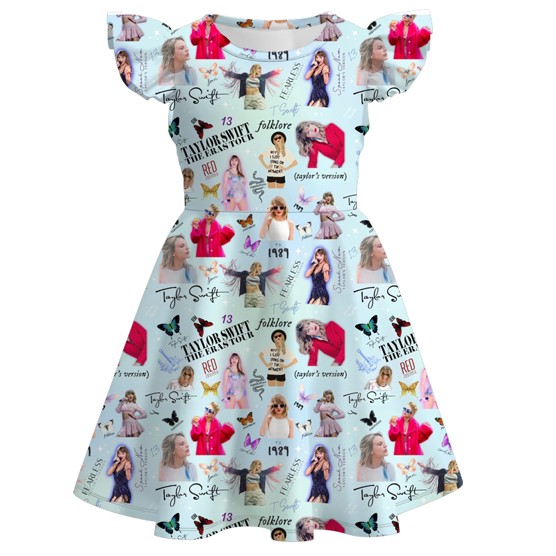 （Pre Order）girls TS flying sleeves dress