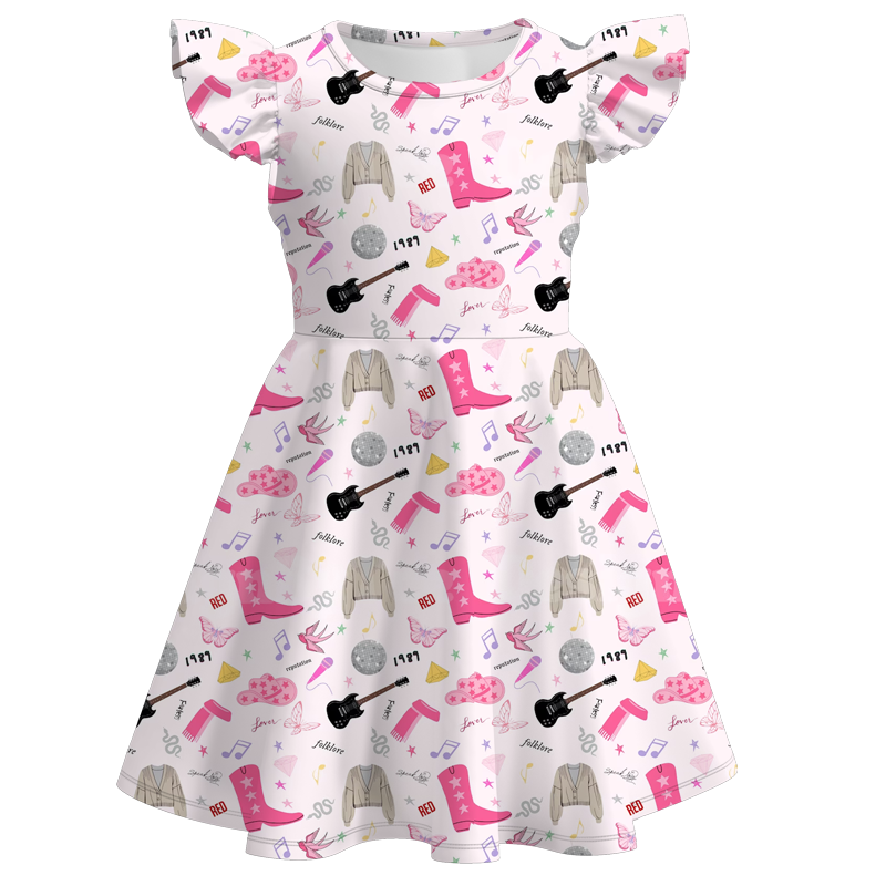 （Pre Order）girls TS flying sleeves dress