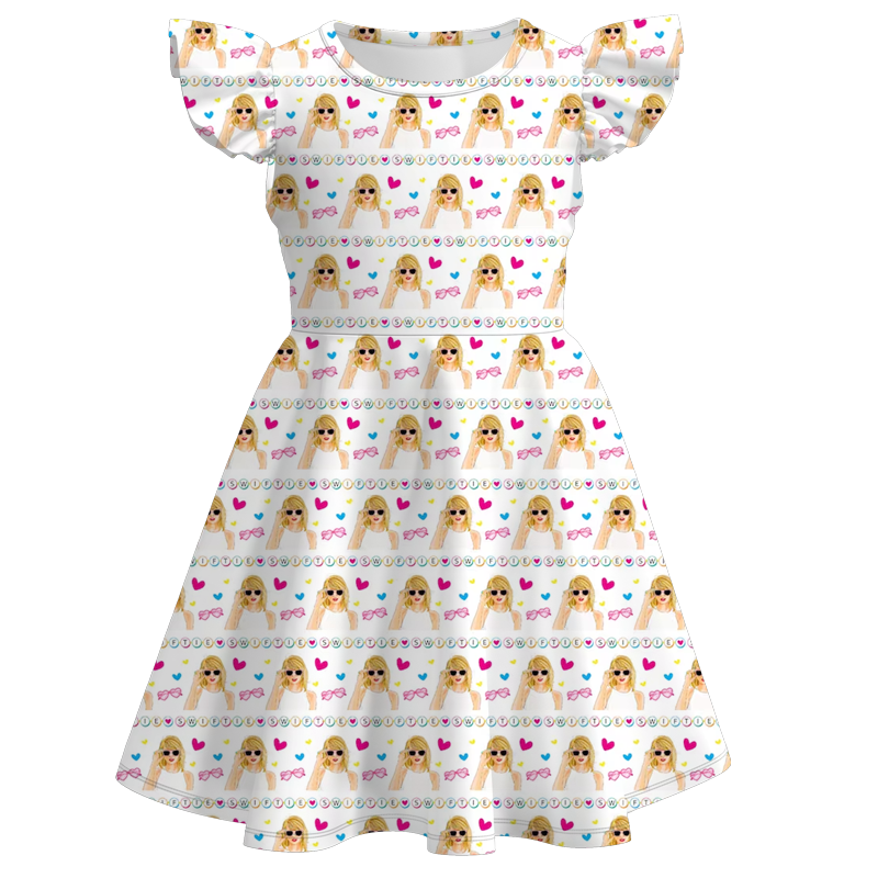 （Pre Order）girls TS flying sleeves dress