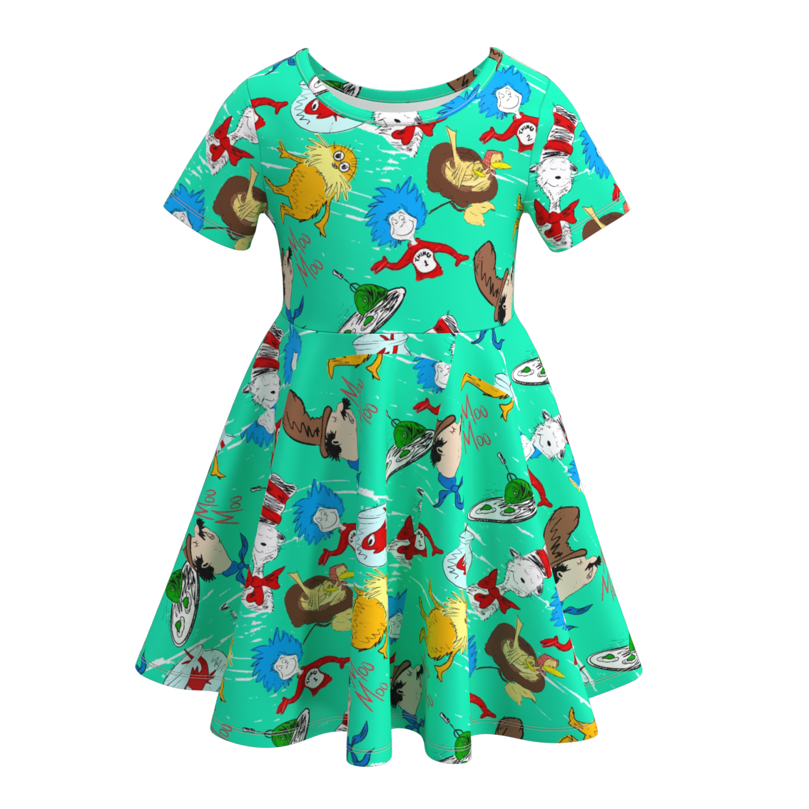 （Pre Order）Summer Girls Character Twirl Dress