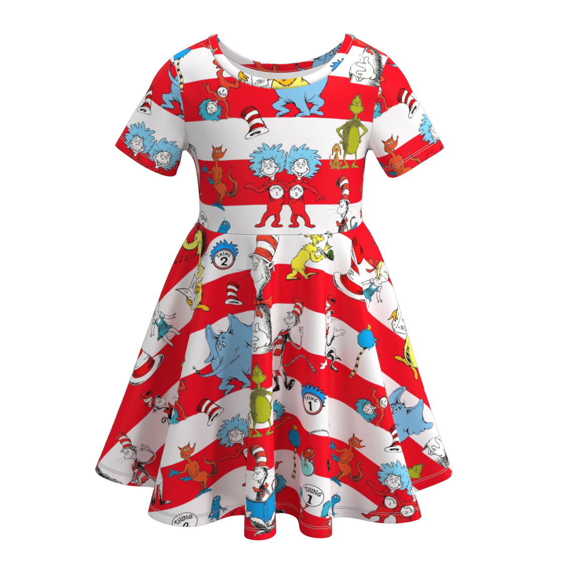 （Pre Order）Summer Girls Character Twirl Dress