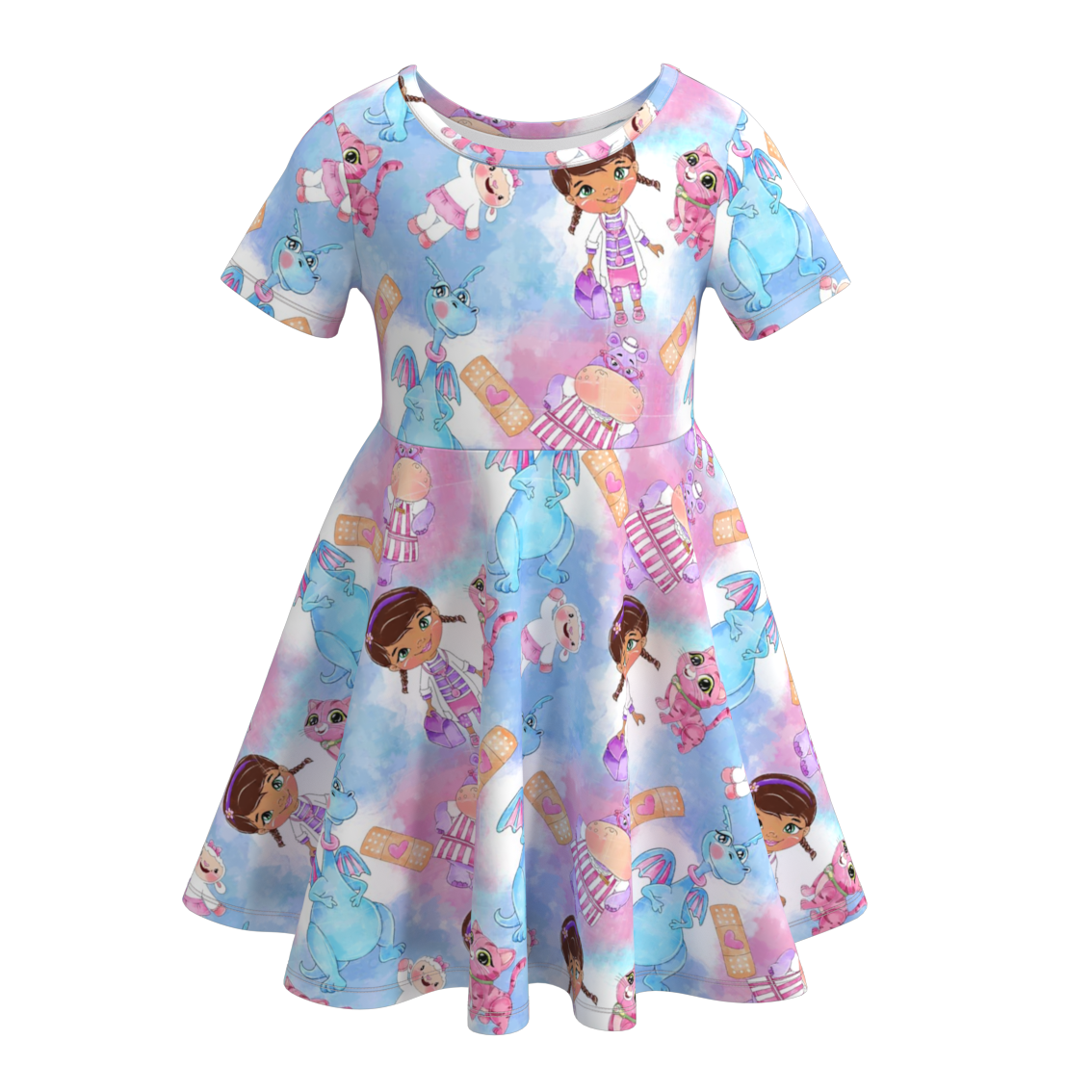 （Pre Order）Summer Girls Character Twirl Dress