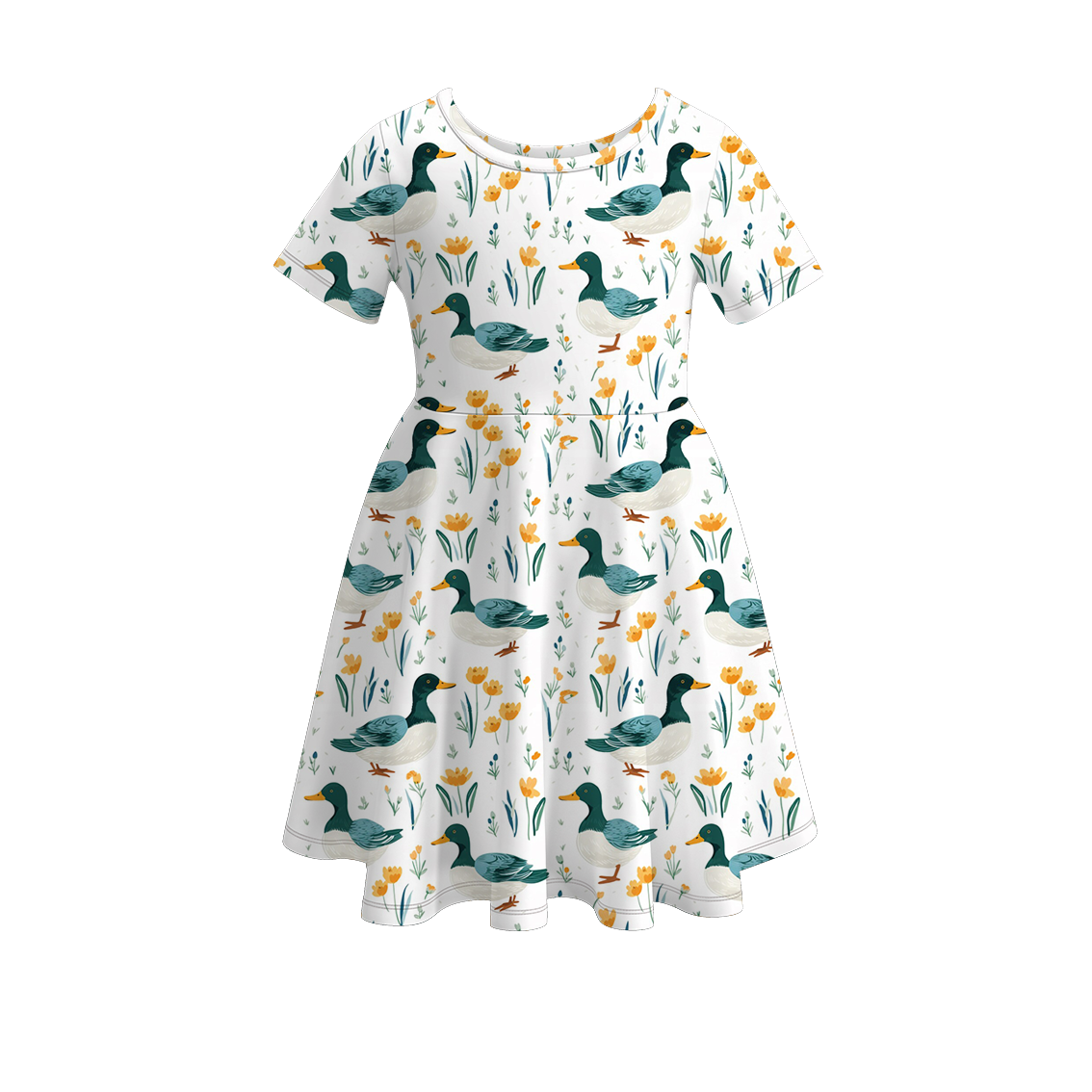 （Pre Order）Exclusive Summer Girls Migration Print Twirl Dress