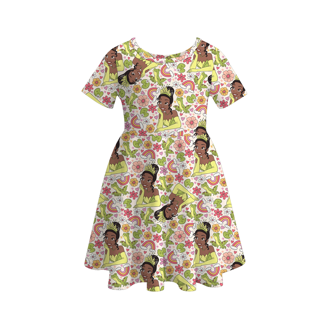 （Pre Order）Exclusived Girls Summer Princess Print Twirl Dress