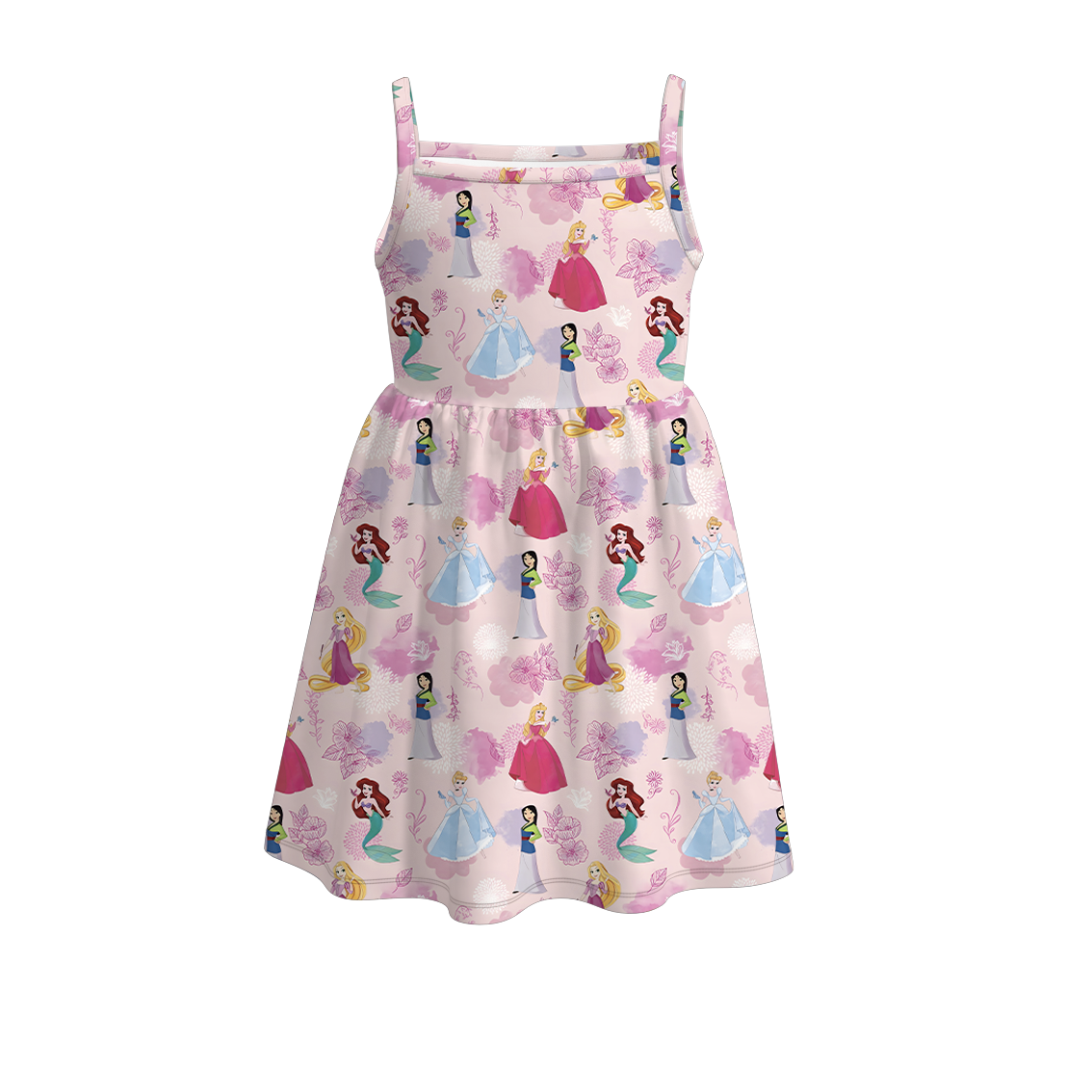 （Pre Order）Bamboo Summer Girls' Cartoon Printed Twirl Dress