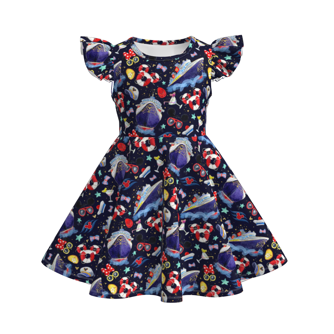 （Pre Order）Girls Micky Mouse Twirl Dress