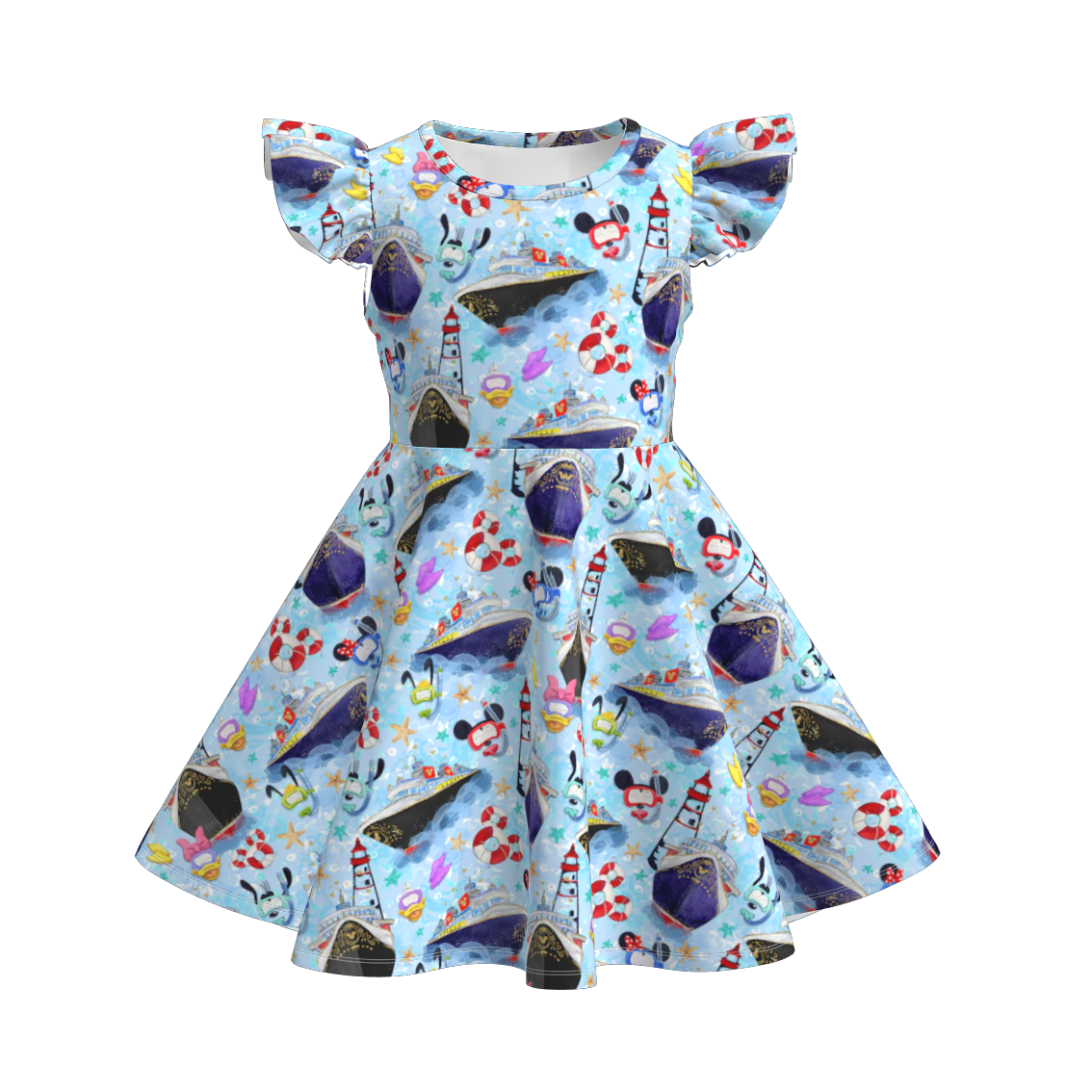 （Pre Order）Girls Micky Mouse Twirl Dress