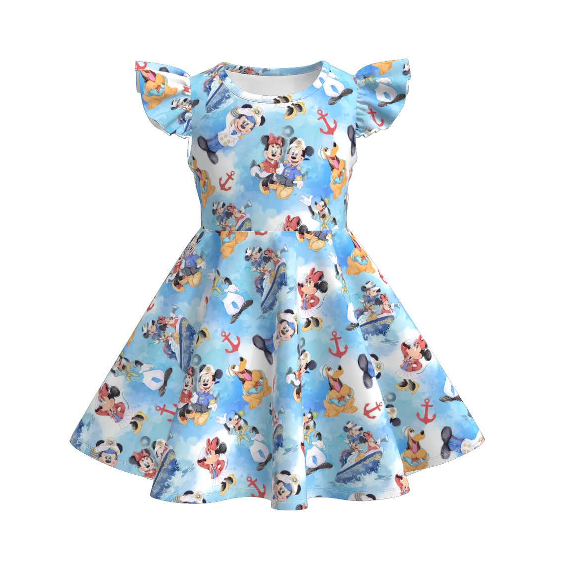 （Pre Order）Girls Micky Mouse Twirl Dress