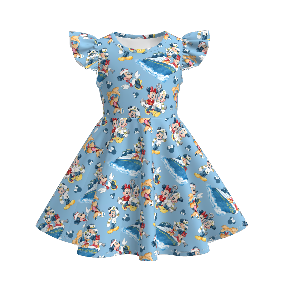 （Pre Order）Girls Micky Mouse Twirl Dress