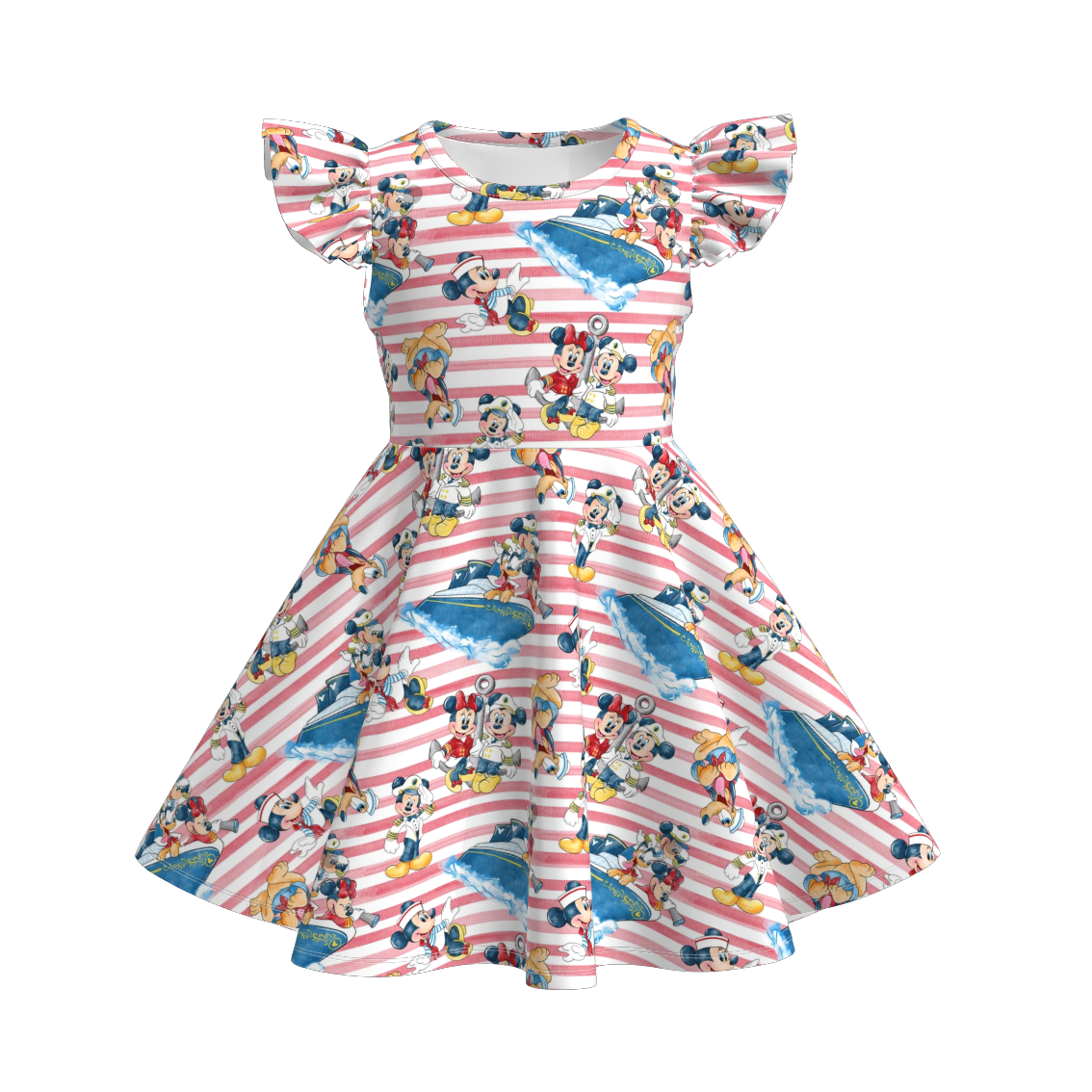 （Pre Order）Girls Micky Mouse Twirl Dress