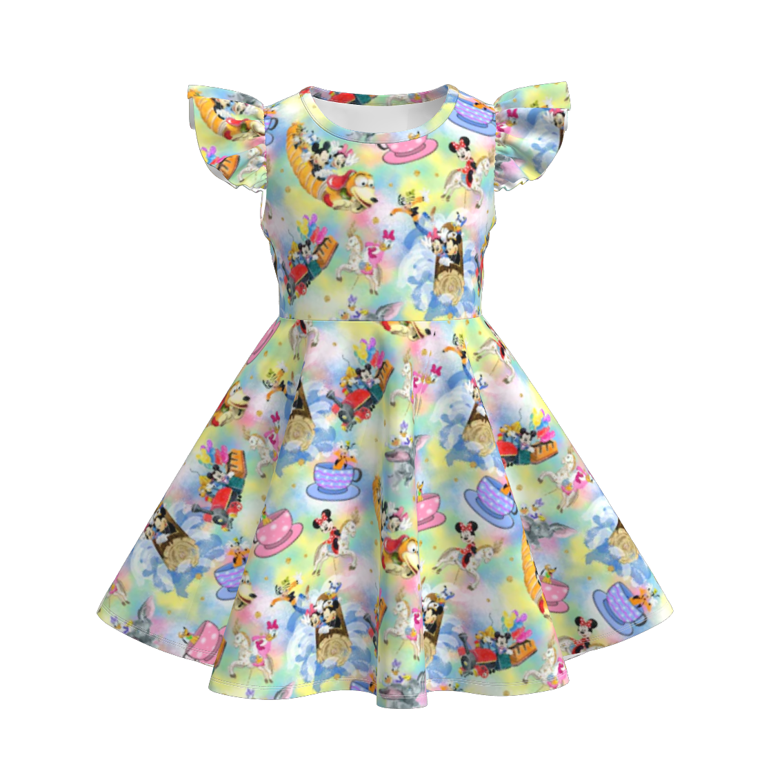 （Pre Order）Girls Micky Mouse Twirl Dress