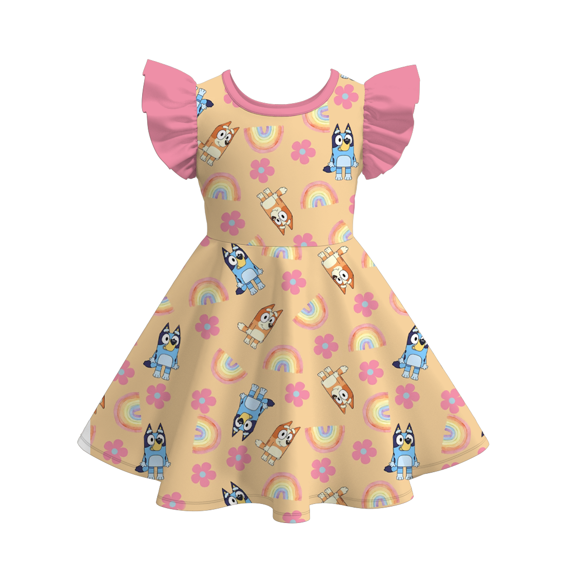 （Pre Order）Cartoon Character Ruffles Dress