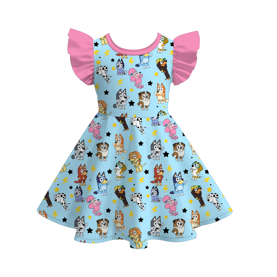 （Pre Order）Cartoon Character Ruffles Dress