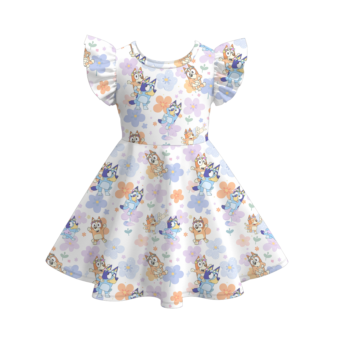 （Pre Order）Cartoon Character Ruffles Dress