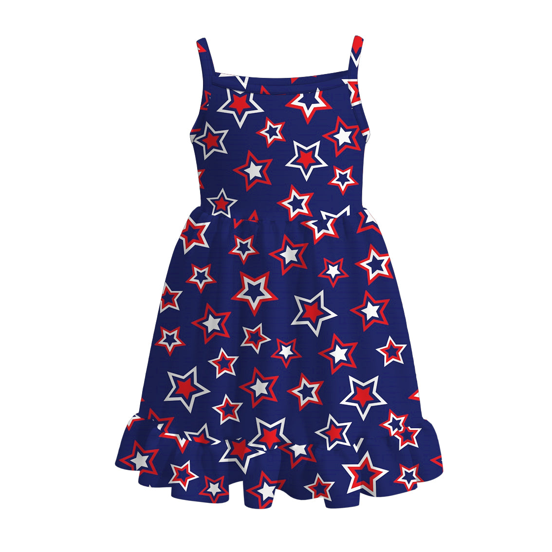 （Pre Order）Patriotic Print Strap Dress